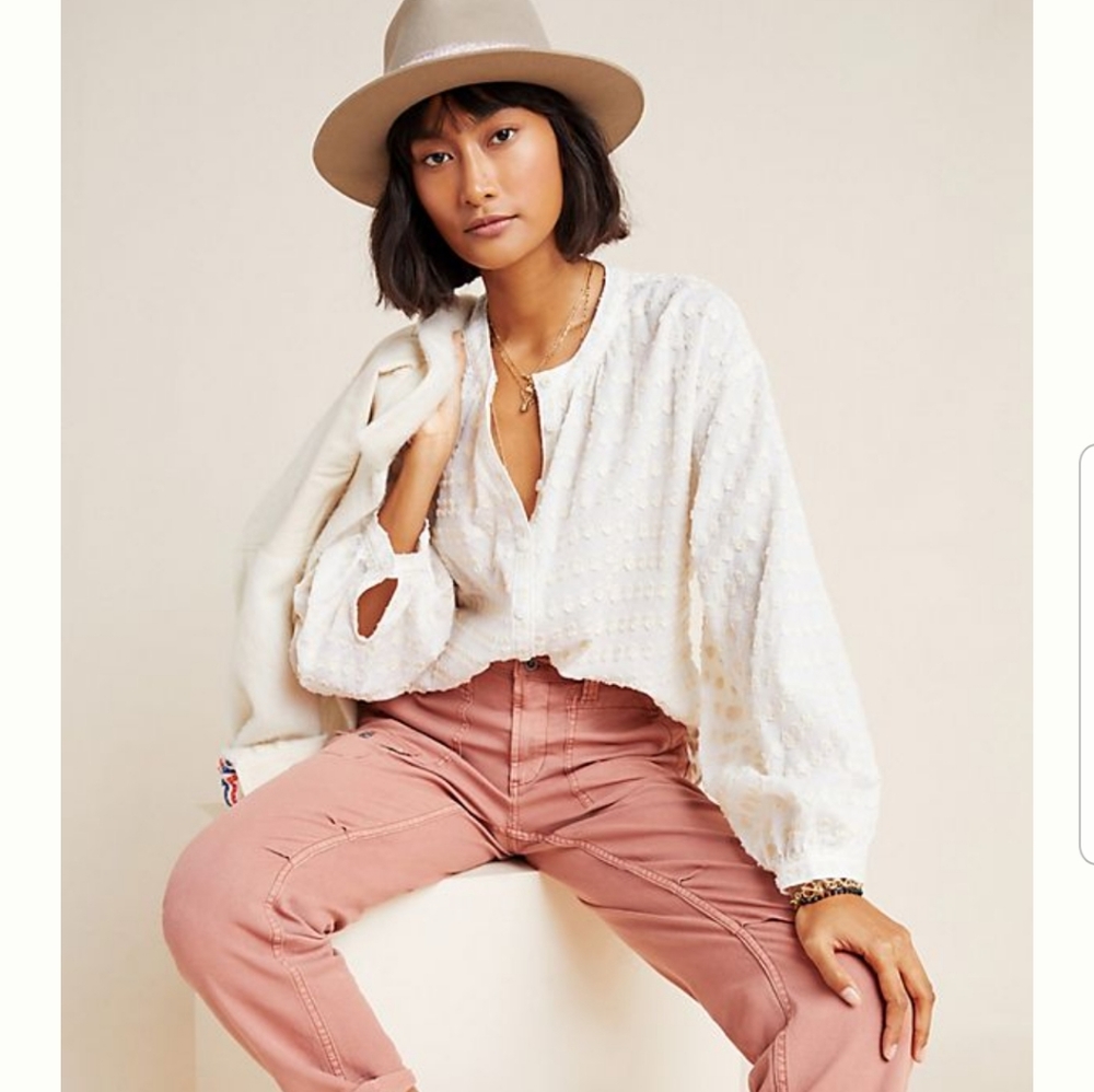 NWT: Anthropologie: Pilcro TK cotton blouse S